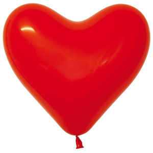 Hart Ballon Pastel Rood
